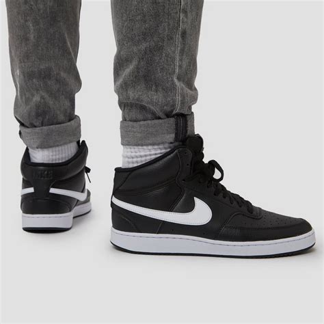 nike court vision mid sneakers zwart/wit heren|Nike Factory Stores.